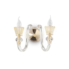 Ideal Lux STRAUSS E14 прозорий 140599. Бра-свічка