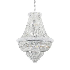 Ideal Lux DUBAI E14 прозорий 243597. Кришталева люстра