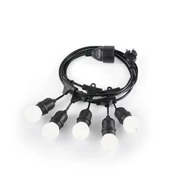 Декоративний вуличний світильник Ideal Lux FIESTA E27 чорний 159836 - Фото 1