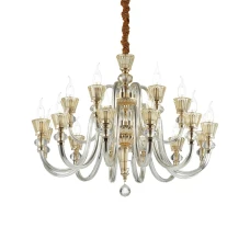 Ideal Lux STRAUSS E14 прозорий 140629. Люстра-свічка