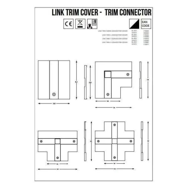 Конектор Ideal Lux LINK TRIM білий 188072 - Фото 2