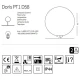 Декоративний вуличний світильник Ideal Lux DORIS E27 білий 195490