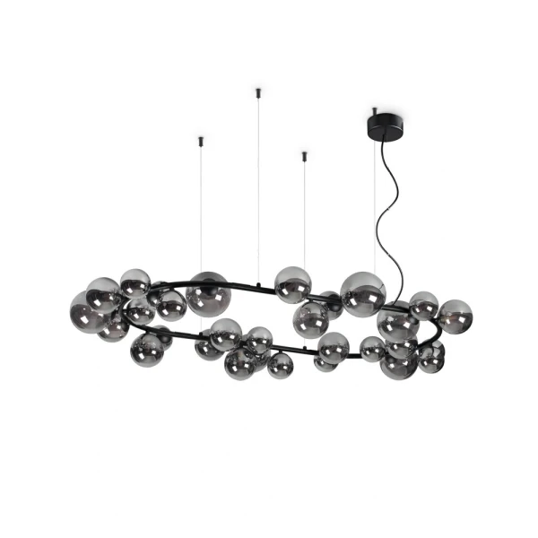 Підвісна люстра Ideal Lux PERLAGE G9 чорний 296753 - Фото 1