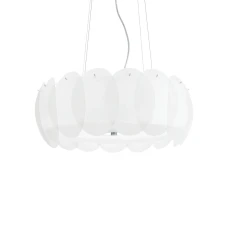 Ideal Lux OVALINO E27 білий 090481. Підвісний світильник