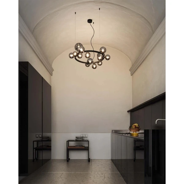 Підвісна люстра Ideal Lux PERLAGE G9 димчастий 271392 - Фото 2