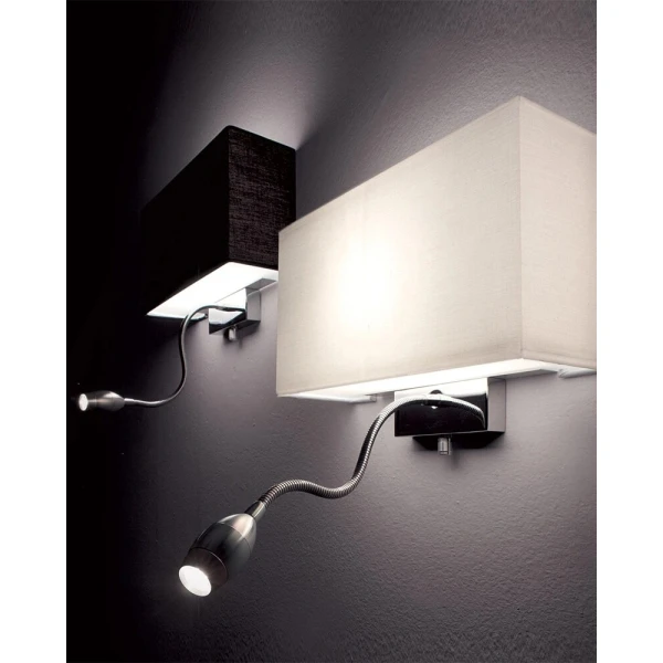 Декоративне бра IDEAL LUX HOTEL E27 чорний 035956 - Фото 3