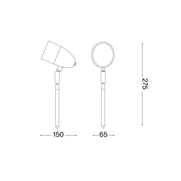 Грунтовий світильник Ideal Lux INSIDE G9 чорний 115429 - Фото 4