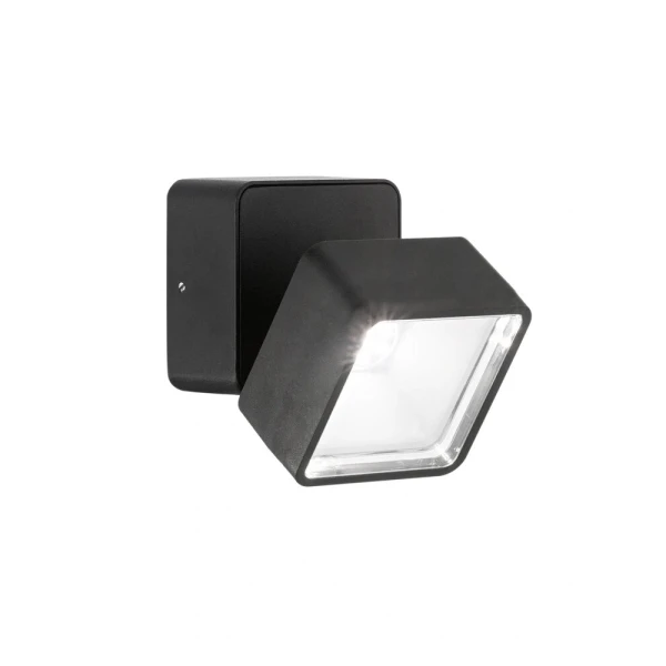 Фасадний світильник IDEAL LUX OMEGA 7Вт 4000К чорний 285535 - Фото 1