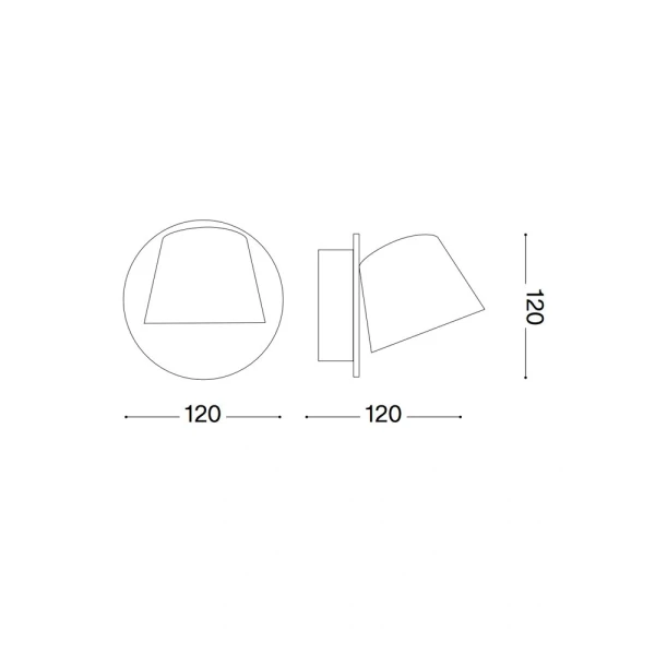 Декоративне бра IDEAL LUX GIM 6Вт 3000К білий 167152 - Фото 3