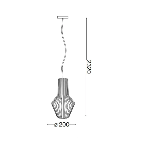 Підвісний світильник IDEAL LUX CITRUS E27 7Вт біжевий 159843 - Фото 3