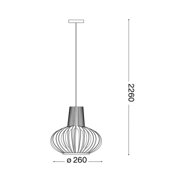 Підвісний світильник Ideal Lux CITRUS E27 7Вт біжевий 159850 - Фото 3