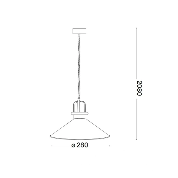 Підвісний світильник IDEAL LUX ERIS E27 чорний 249070 - Фото 3