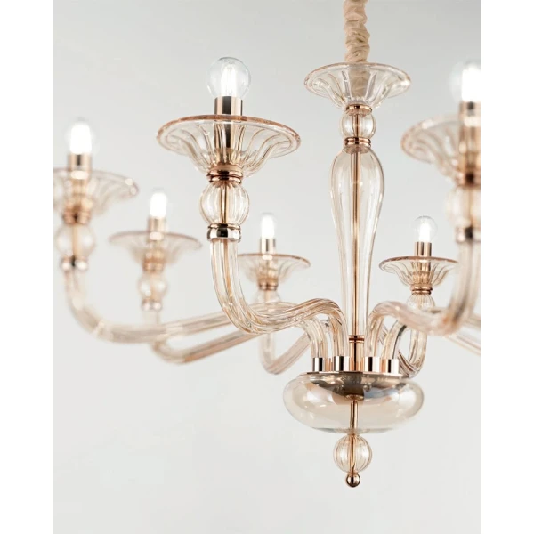 Люстра-свічка Ideal Lux DANIELI E14 помаранчевий 159973 - Фото 2