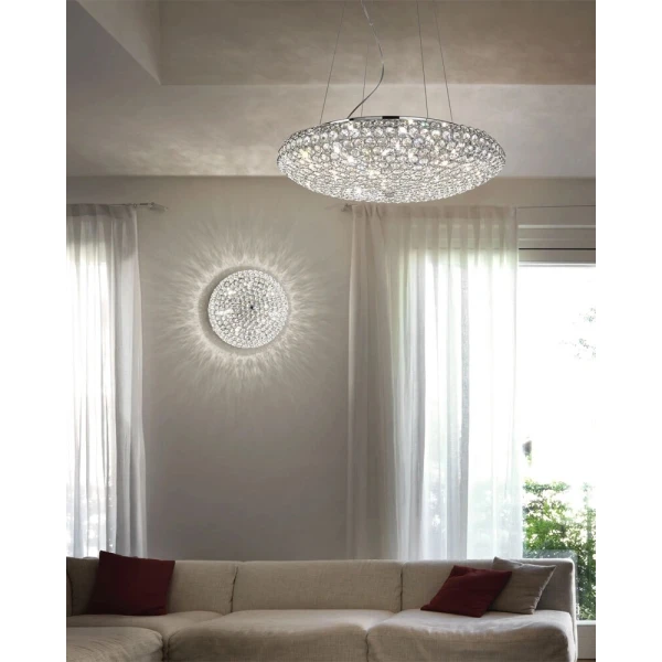 Пристельова люстра IDEAL LUX KING G9 прозорий 073255 - Фото 3