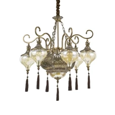 Ideal Lux HAREM E27 помаранчевий 116006. Класична люстра