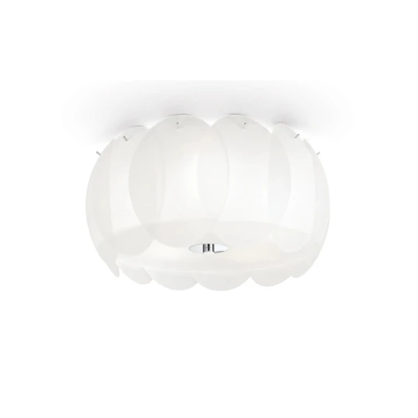 Пристельова люстра IDEAL LUX OVALINO E27 білий 093963 - Фото 1