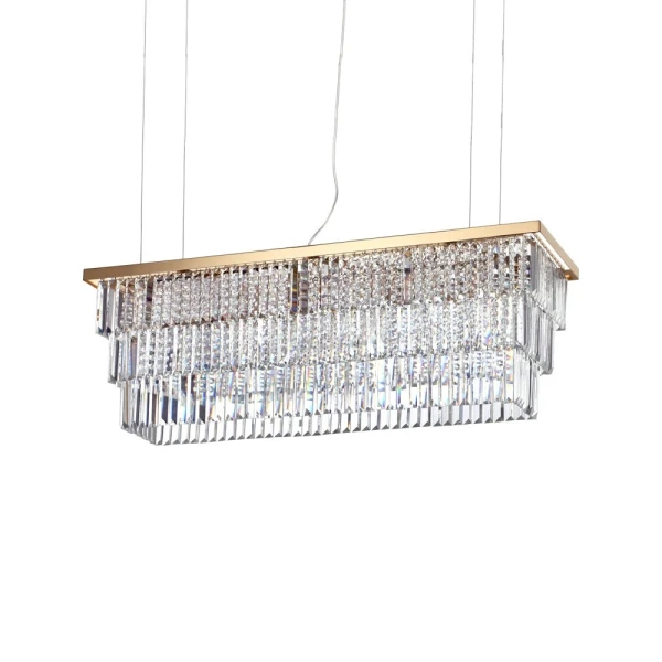 Кришталева люстра Ideal Lux MARTINEZ E14 прозорий 213583 - Фото 1