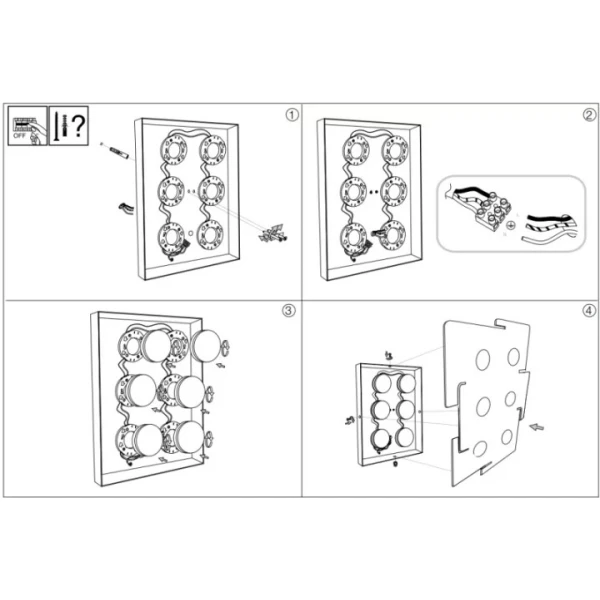 Стельовий світильник IDEAL LUX TOTEM GX53 білий 215785 - Фото 2