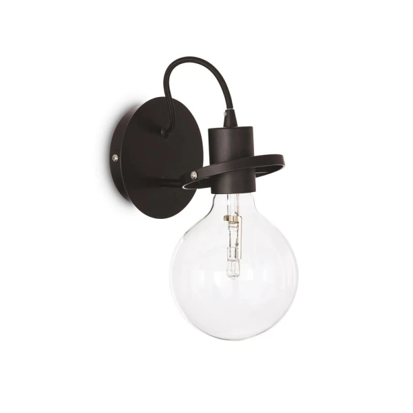 Декоративне бра Ideal Lux RADIO E27 чорний 119502 - Фото 1