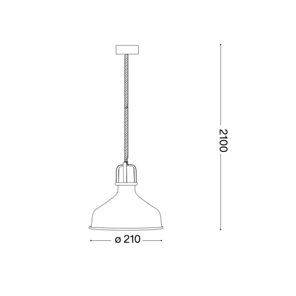 Підвісний світильник Ideal Lux ERIS E27 чорний 249056 - Фото 3