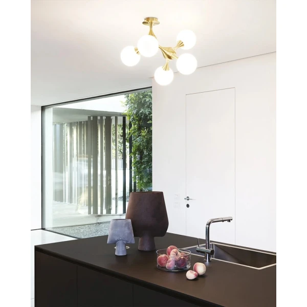 Пристельова люстра Ideal Lux NODI E14 білий 241050 - Фото 3