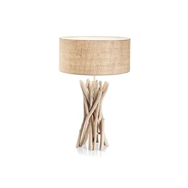 Декоративна настільна лампа IDEAL LUX DRIFTWOOD E27 бежевий 129570