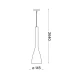 Підвісний світильник IDEAL LUX FLUT E27 чорний 035680
