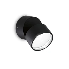 Ideal Lux OMEGA 7Вт 4000К чорний 285504. Фасадний світильник