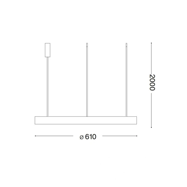 Підвісний світильник Ideal Lux GEMINI 48Вт 3000К білий 269832 - Фото 3