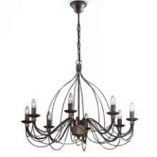 Ideal Lux CORTE E14 коричневий 057194. Люстра-свічка