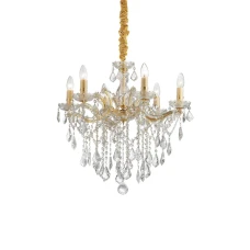 Ideal Lux FLORIAN E14 золотий 035635. Люстра-свічка