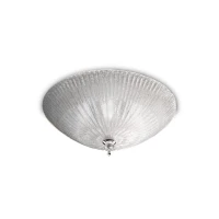 Ideal Lux SHELL E27 прозорий 008615. Стельовий світильник