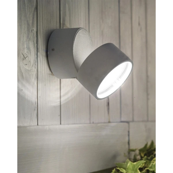 Фасадний світильник Ideal Lux OMEGA 7Вт 4000К сірий 285467 - Фото 2