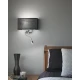 Декоративне бра IDEAL LUX HOTEL E27 чорний 035956