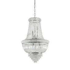 Ideal Lux DUBAI E14 прозорий 215969. Кришталева люстра