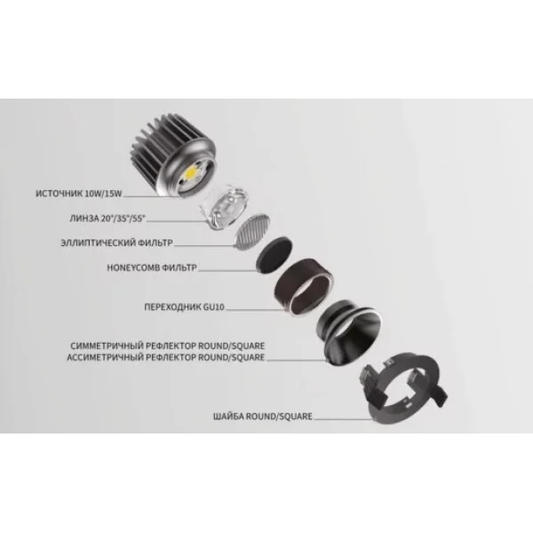 Модуль Ideal Lux DYNAMIC 10Вт 4000К чорний 208565 - Фото 4