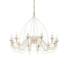 Ideal Lux CORTE E14 бежевий 097664. Люстра-свічка