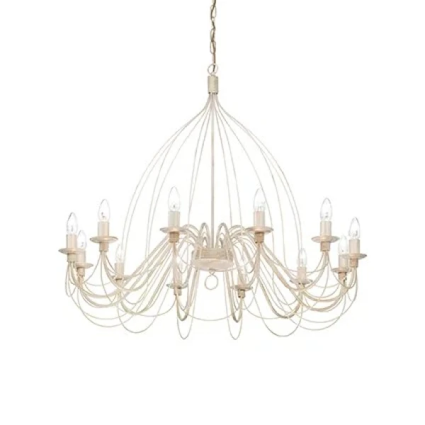 Люстра-свічка Ideal Lux CORTE E14 бежевий 097664