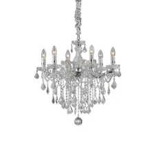 Ideal Lux FLORIAN E14 прозорий 035628. Люстра-свічка