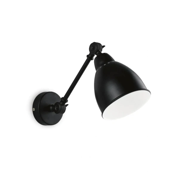 Бра спрямованого світла спрямованого світла IDEAL LUX NEWTON E27 чорний 027852 - Фото 1