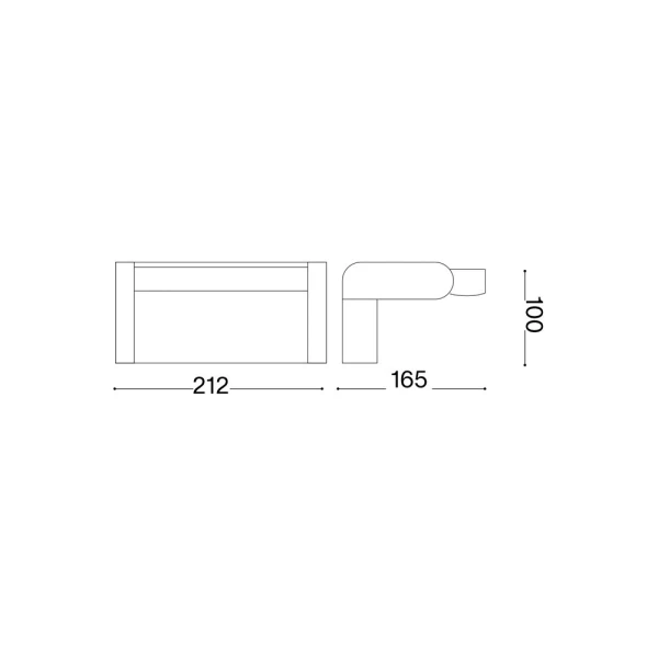 Фасадний світильник IDEAL LUX SWIPE 21Вт 3000К білий 307176 - Фото 3