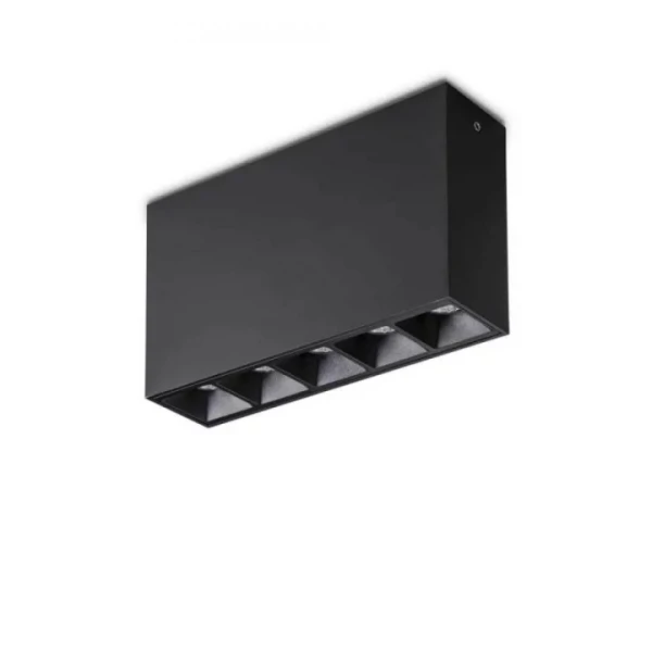 Накладний точковий світильник Ideal Lux LIKA 10Вт 3000К чорний 244884