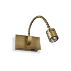 Ideal Lux DYNAMO 3Вт латунь 121352. Бра спрямованого світла