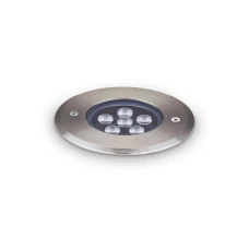 Ideal Lux FLOOR 6Вт 3000К прозорий 255668. Вбудований вуличний світильник