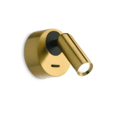 Ideal Lux BEAN 4Вт 3000К латунь 260624. Бра спрямованого світла