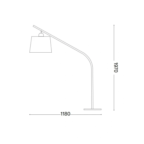 Торшер Ideal Lux DADDY E27 білий 110356 - Фото 3