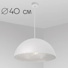 Imperium Light Alps E27 білий, срібло 07140.01.22. Світильник підвісний