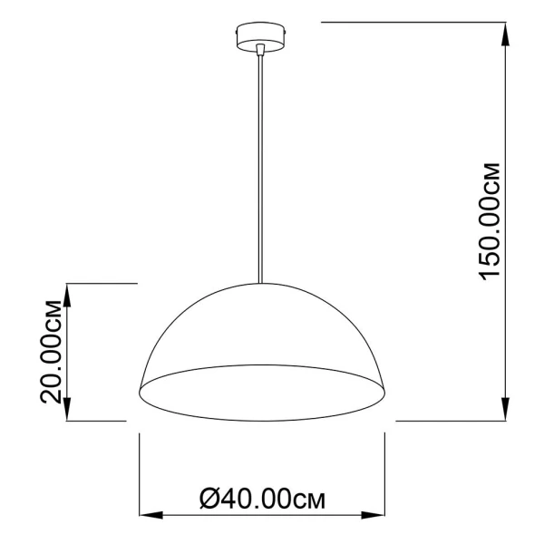 Підвісний світильник Imperium Light Alps E27 чорний, червоне золото 07140.05.48 - Фото 2