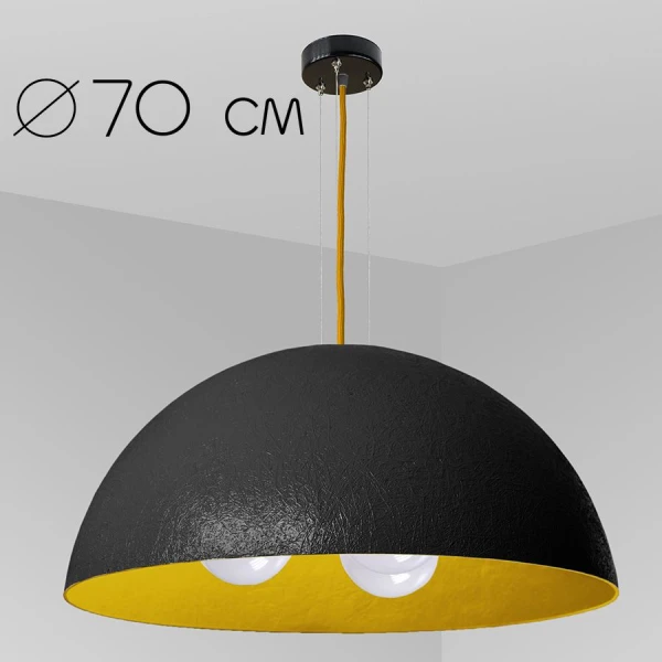 Підвісний світильник Imperium Light Alps E27 чорний, помаранчевий 07370.05.25 - Фото 1