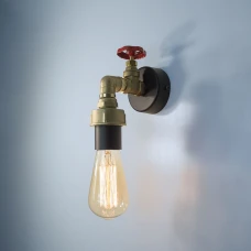 Imperium Light Industrial E27 чорний, латунь 109117.05.59. Бра